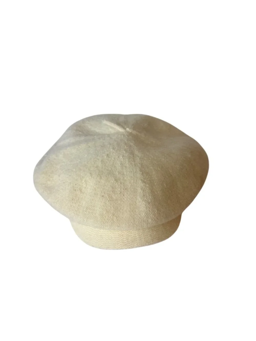Kensie Cream Newsboy Hat Baker Boy Cap Ivory Knit Womens Winter